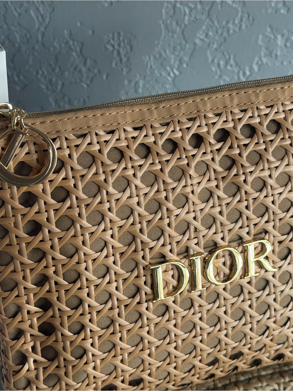 Limited Edition AUTHENTIC Dior Summer 2026 Raffia Zip Pouch BNIB